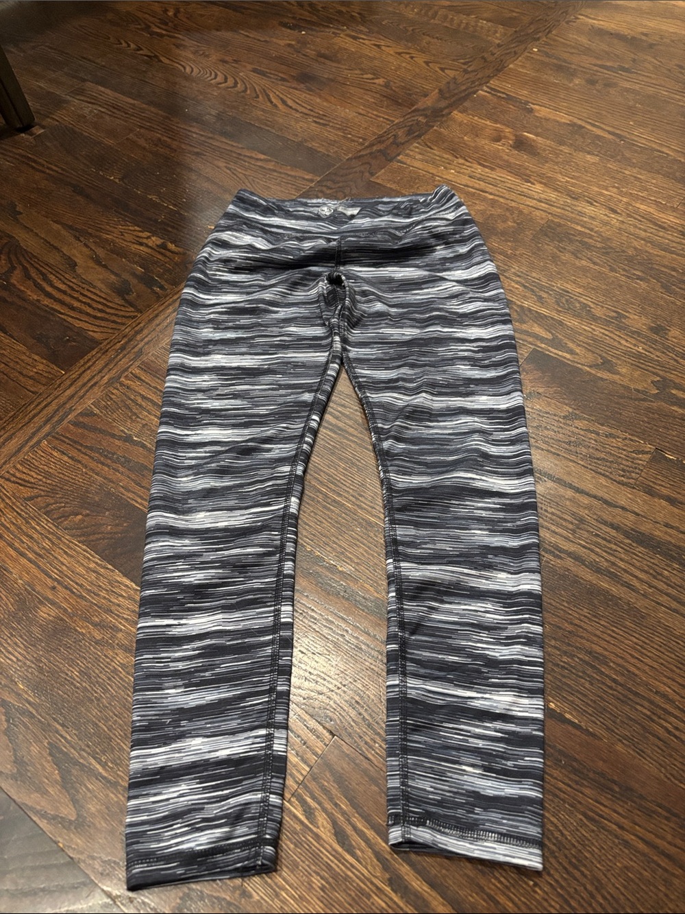 Girls' Gray Space-Dye Active Leggings